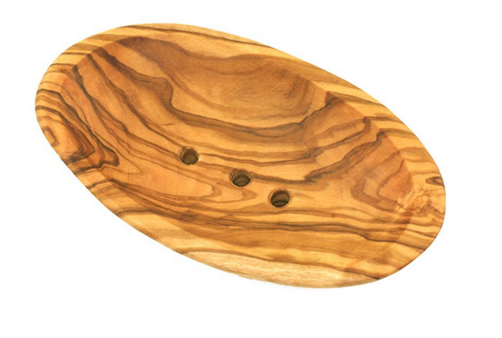 Seifenschale Oval aus Olivenholz