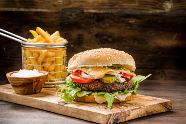 MEGA-SALE Frühstücksbrett/ Burgerbrett 25 x 15 cm