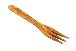 Gabel 20 cm aus Olivenholz