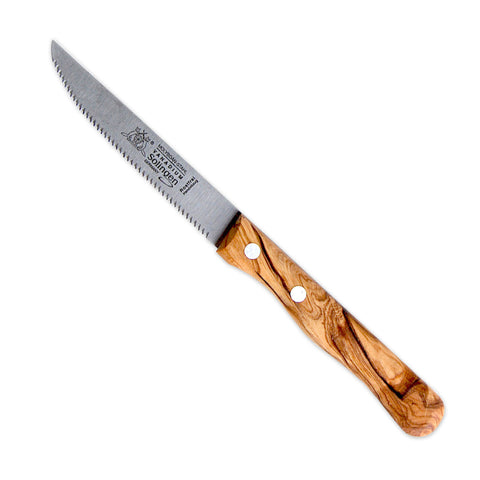 Tomaten oder Steakmesser mit Griff aus Olivenholz