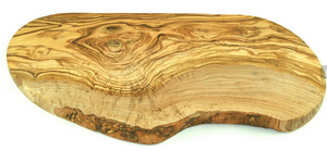 Servierbrett mit rustikalem Rand 45 - 49 cm