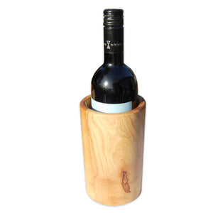 Weinflaschenkühler aus Olivenholz 18 cm, Ø 10 cm