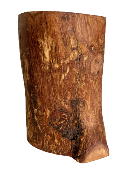 Utensilienbecher rustikal aus Olivenholz