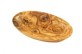 Schälchen aus Olivenholz oval mittel 15 cm