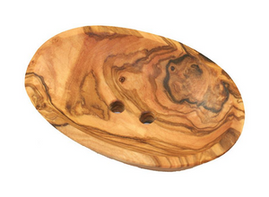 Seifenschale Oval Mini aus Olivenholz